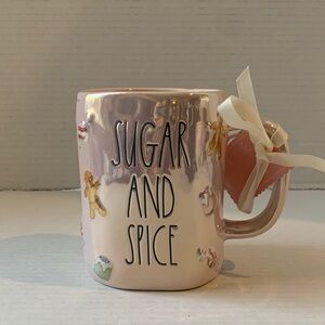 Rae Dunn Sugar and Spice iridescent Christmas Mug 
NEW